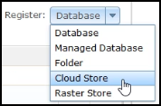 Add the cloud store using ArcGIS Server Manager. Add the cloud store using ArcGIS Server Manager.